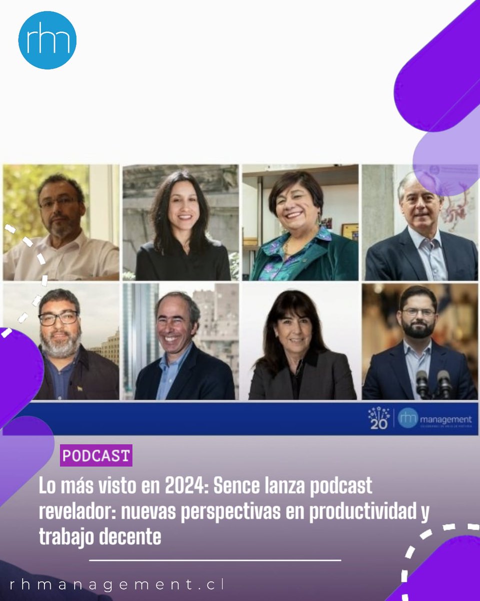 ¡Lo más visto en 2024! 🎧 Productividad y trabajo decente: nuevas voces en el podcast de Sence.

Explora las claves para mejorar el mundo laboral en Chile.

📲 Escucha el episodio aquí: rhmanagement.cl/sence-lanza-po…