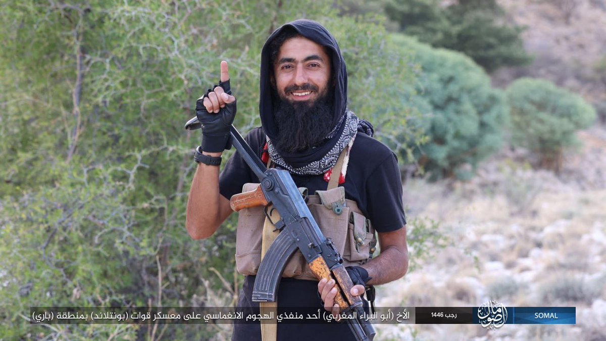 IS has now released photos of the fighters from its suicide assault in #Puntland - no Somalis involved. The group instead shows most of them were Tanzanians, followed by Saudis and Moroccans, and then men from Libya, Tunisia, Yemen, and Ethiopia.