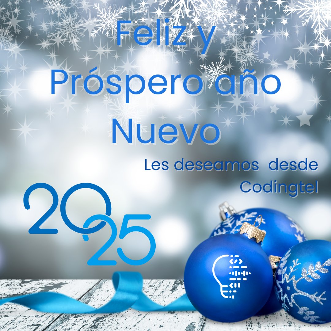 codingtel's tweet image. 🎉 ¡Bienvenido, 2025! 🎉
Comenzamos este nuevo año con energía renovada y un compromiso firme de seguir innovando y creciendo juntos. En Codingtel, estamos emocionados por las oportunidades que nos esperan y agradecidos por el apoyo de nuestro increíble equipo y clientes.
#2025