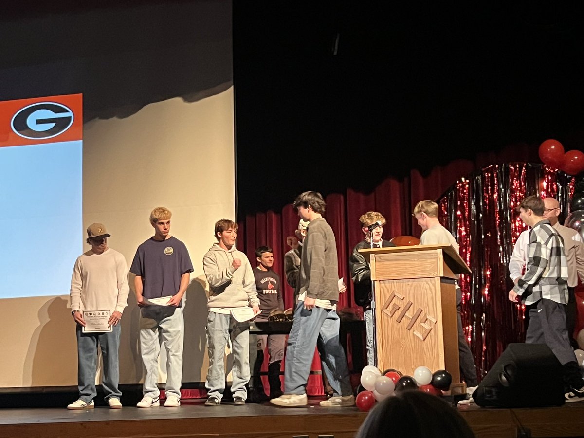 2024 GHS Football banquet was this week. I was given a 3 year Varsity letter certificate and pin, All-State certificate, and All-Region certificate. It was a great year. I plan to work harder and come back next year and kill it.