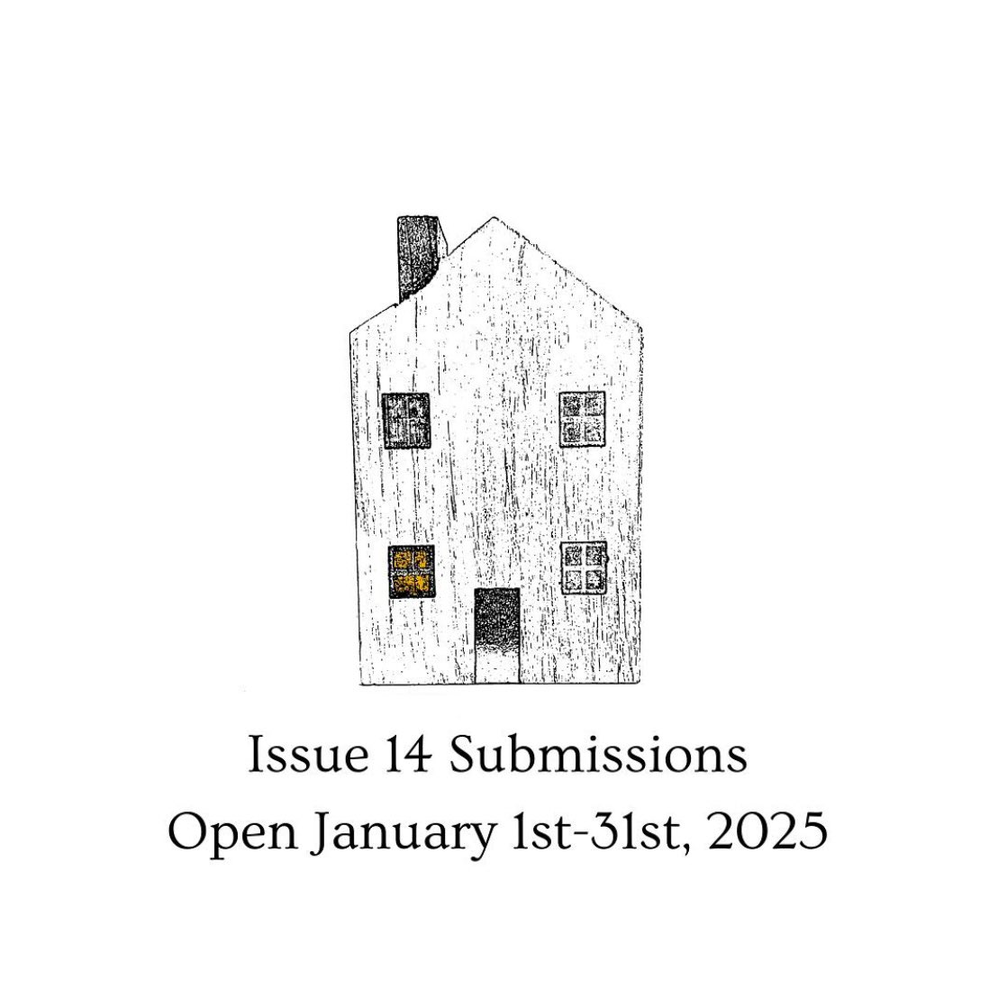 Submissions are open till January 31st for Issue Fourteen! We’d love to read your short fiction, nonfiction, poetry, prose poems, &amp; hybrid work on the themes of home, place, and memory 🏠✨