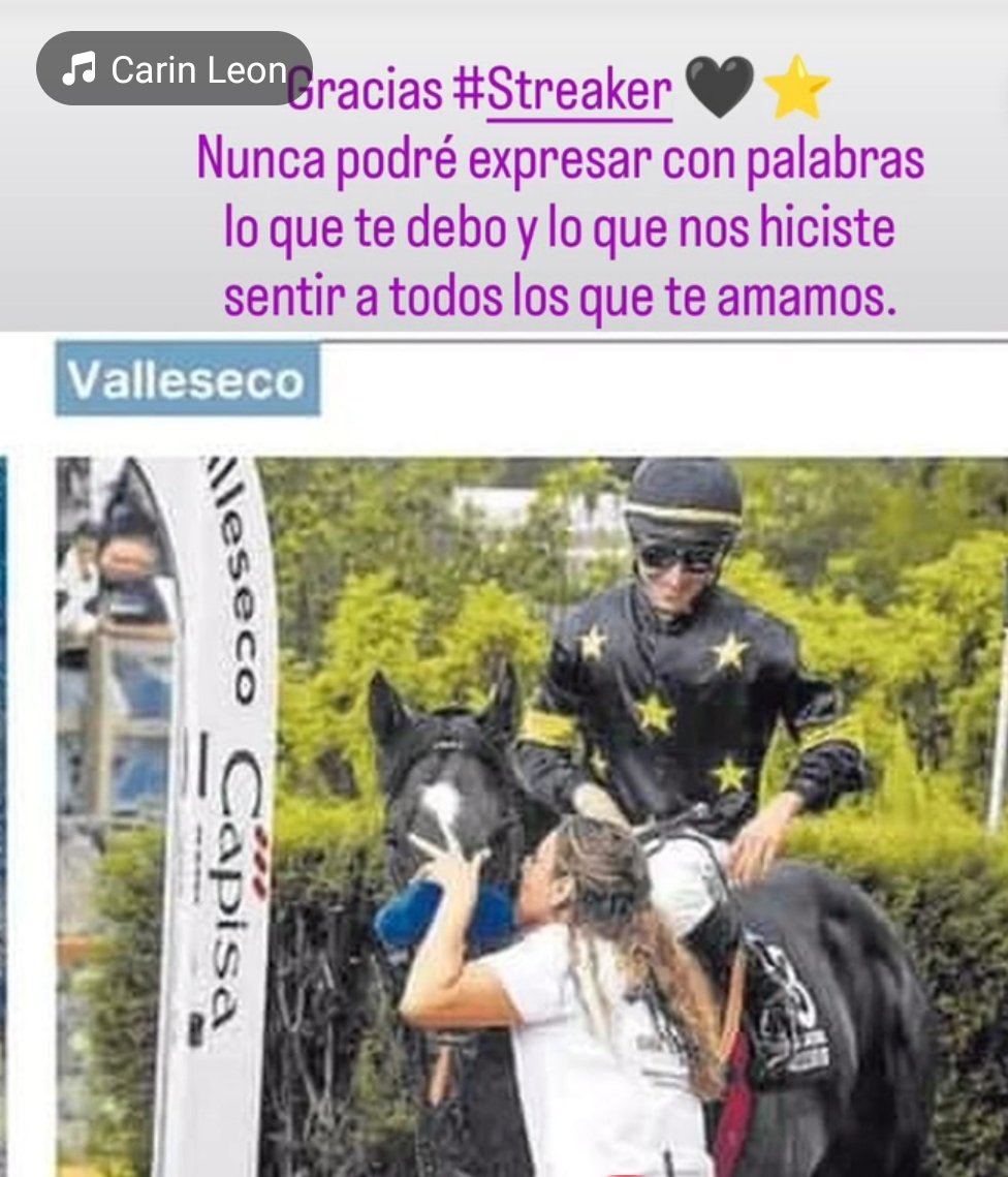 2024 me demostró que hay mucha gente buena, gracias a <a href="/GalopandoporEII/">Galopando por las EII</a>💜
Me permitió disfrutar una vez más de #Streaker en la pista.
#Agatha trajo a #DancingAgain
#Astimegosby me alegró la vida con 5 victorias y #Aitana salió de maiden. 
A ti 2025, te pido el regreso de #LaSofi⭐