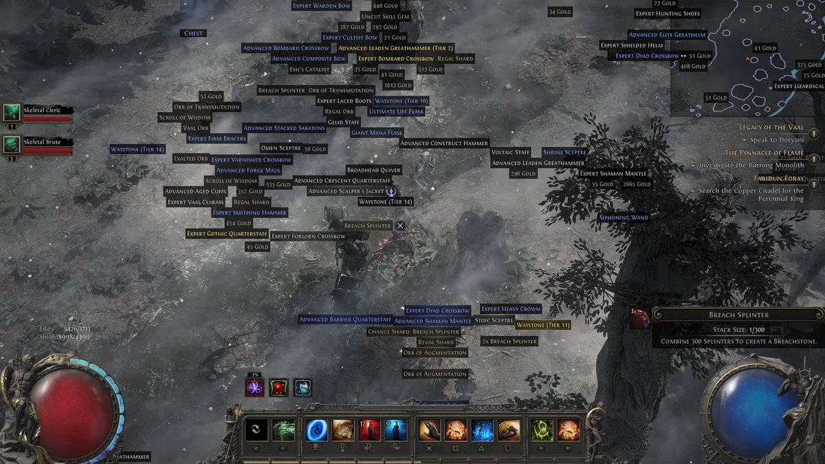 TraeProvidence's tweet photo. @pathofexile GGG, I’m a first time player and I’m having a BLAST with POE2. But please, can we get a loot filter solution for console? Having to take 5-10 minutes at the end of map to look through screens of loot is taking away from the experience and vastly slowing my progress https://t.co/l4VMxndPfr