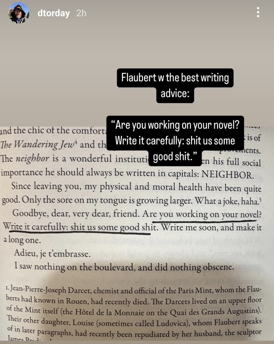 AustinTRoss's tweet photo. Flaubert (via Daniel Torday) made me lol today https://t.co/YhtkL2pVzg