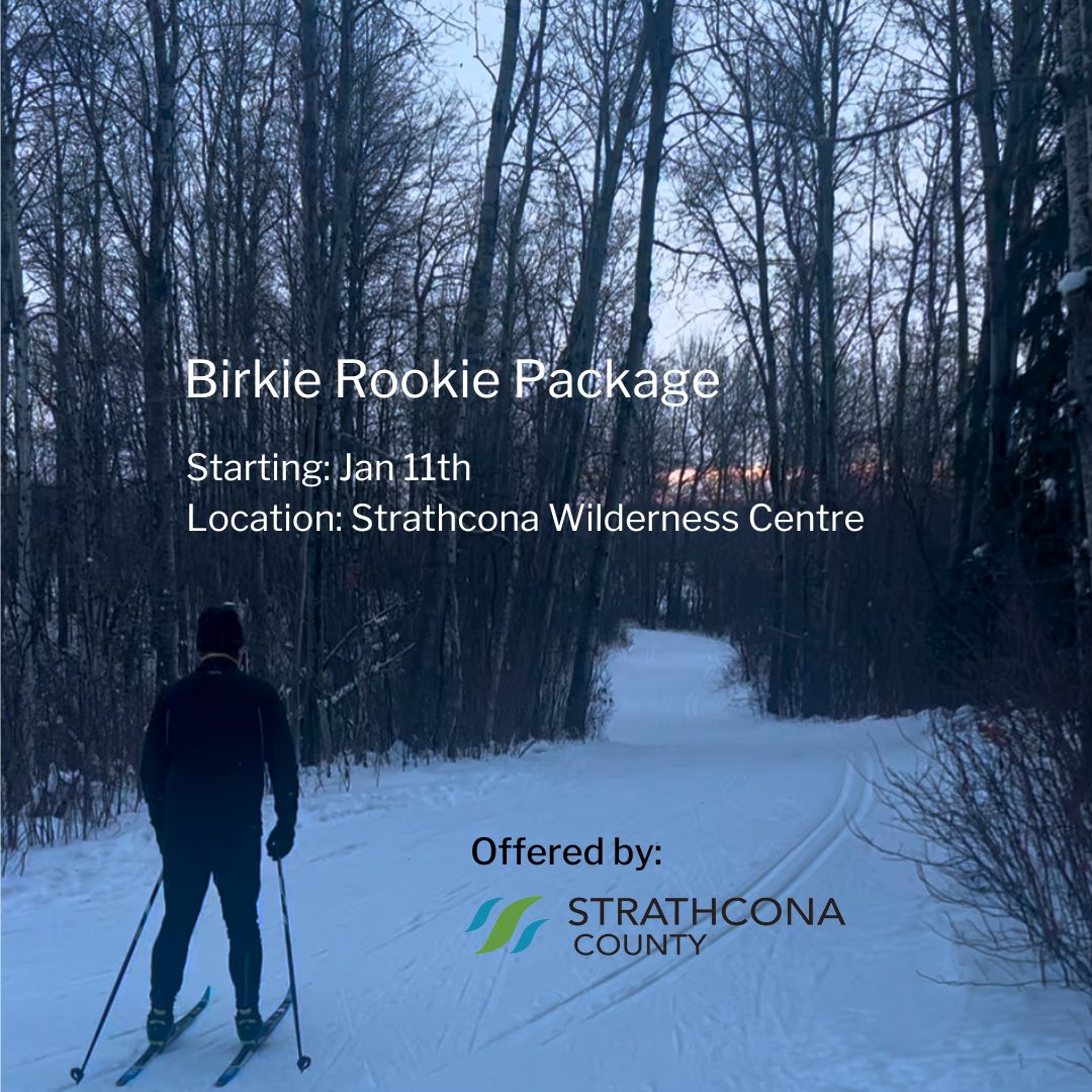 Get Ready to Birkie with this Birkie Rookie Training Package. Starting Jan 11th at Strathcona Wilderness Centre reconline.strathcona.ca/STRATHCONA/pub…
#crosscountryskiing #xcski #strathconacounty