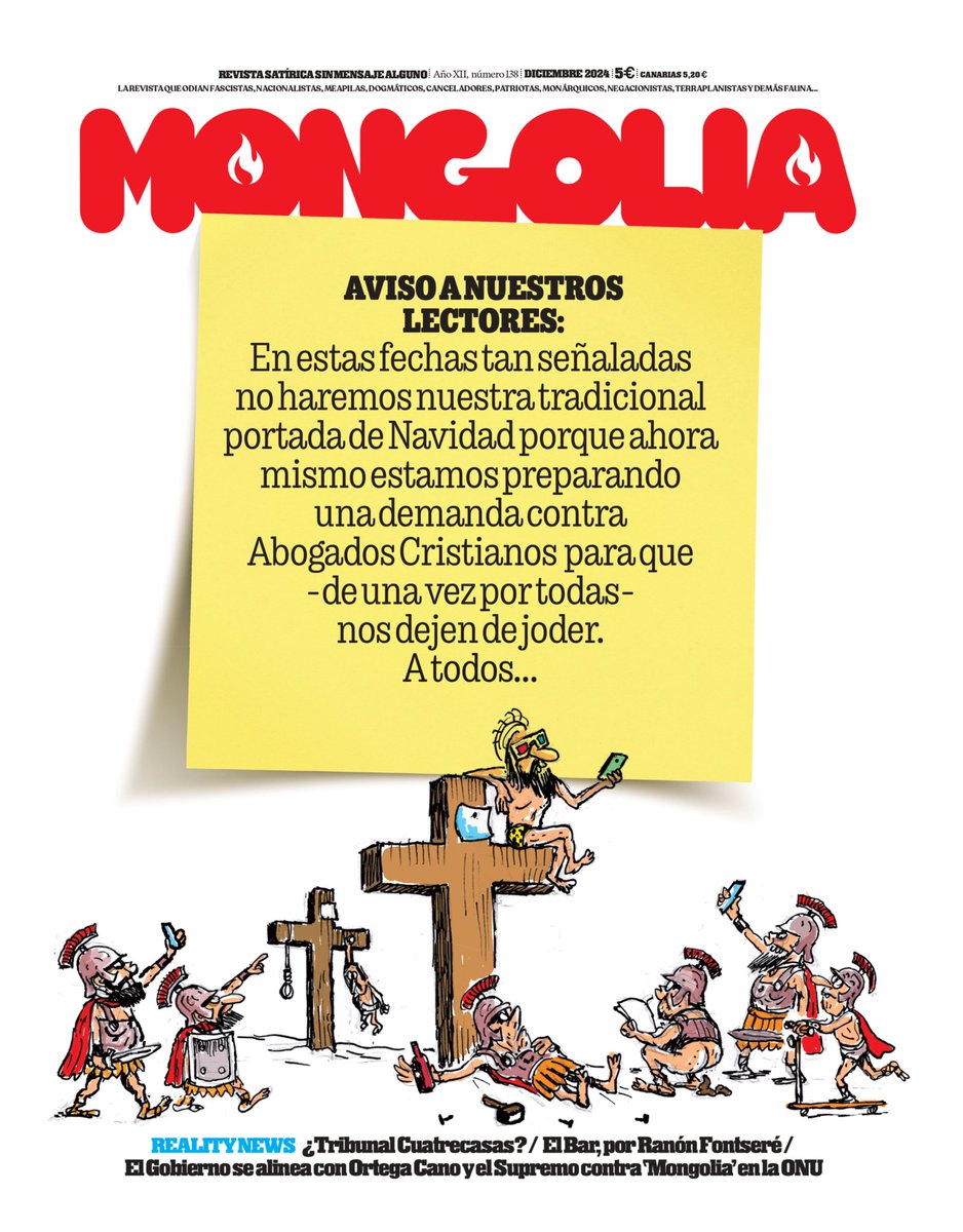 revistamongolia's tweet photo. 🌟 2025 el año de parar los pies a los ultracatólicos ✊🏻 https://t.co/4R0ee30V6K