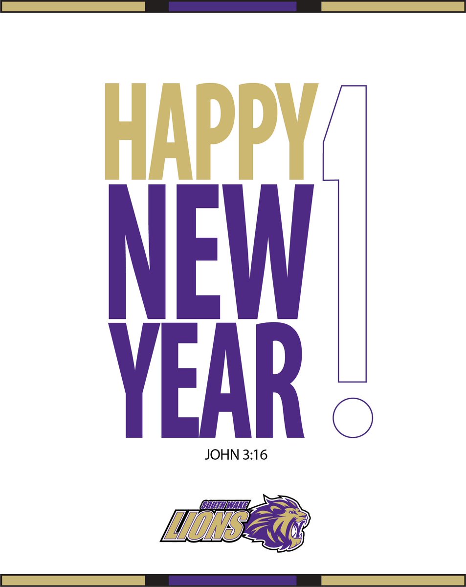 Time to run it back in ‘25 Lion Nation!  Wishing our Lions family a wonderful New Year! #WeAreSouthWake Go Lions!!