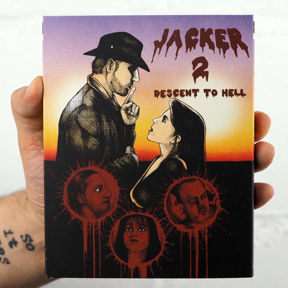 disc_connected's tweet photo. ***ANNOUNCEMENT***
Now available to order on Blu-ray from the @VinegarSyndrome website from @ocndistro partner label #SaturnsCoreAudioVideo: #Jacker / #Jacker2: Descent to Hell (1993/1996)!
Shot during a lull in production during their seminal SOV epic Burglar From Hell, New York based writer / director Phil Herman and his Falcon Video collective concocted Jacker; unleashing another notable fanzine favorite during the ‘90s mail order horror boom that was keenly inspired by the real life rash of carjackings that proliferated in the Tri-State area during the era. Its notoriety inspired the elaborate sequel Jacker 2: Descent to Hell three years later and helped cement Phil Herman’s status as a distinctive and eccentric voice in the analog underground.
In Jacker (1993), Mike Rivers is a man on the edge. After killing his nagging wife, he embarks on a non-stop spree of violence; executing unsuspecting motorists for sport. The tenacious Detective Jackson harbors an unquenchable thirst for vengeance after Rivers murders his sister in cold blood. With Jackson hot on the trail and Rivers’ crime spree escalating, the two inevitably collide in a savage fight to the death. Featuring another early and revealing performance from future W.A.V.E. starlet Debbie D. (Eaten Alive: A Tasteful Revenge), Jacker combines thick Queens accents, a skateboard vs. car chase, and bowls of blood-soaked mini wheats for an unforgettable, mind-razing cult movie experience.
The pychotic car jacker Mike Rivers awakes and continues his reign of terror in Jacker 2: Descent to Hell (1996). But this time, Rivers returns as a supernatural entity who can inhabit the bodies of his murdered victims. Focusing his ire on his loan disfigured survivor James, Rivers plunges him into a surreal, psychological hellscape that resembles a solarized verision of Harmony Korine’s Trash Humpers. A New York lensed, analog grimefest with a dollop of prophetic social commentary which boasts a stellar cast including Joel D. Wynkoop (Creep, Lost Faith), Nancy Feliciano (Sickened), and Marilyn Ghigliotti (Clerks, Clerks III)!
directed by: Ben Stanski & Barry Gaines
starring: Phil Herman, Barry Gaines, Debbie D., Marilyn Ghigliotti, Ben Stanski, Patrice Jackson, Joel D. Wynkoop
1993, 1996 / 194 min (combined) / 1.33:1 / English DTS-HD MA 2.0
Additional info:
Region Free Blu-ray
New transfers of both features from the original analog master tapes
Audio commentary on both features with writer / producer / actor Phil Herman
Optional introductions by writer / actor Phil Herman and actor Joel D. Wynkoop
“Jack of all Trades” -an interview with writer / producer / actor Phil Herman
“Finding the Essence” -an interview with actress Marilyn Ghigliotti
“To Hell and Back” -an interview with actor / director Barry Gaines
“Two’s Company, Three’s a Crowd” -an interview with actor Joel D. Wynkoop
“Descent to Jersey” -an interview with editor Dave Castiglione
Archival Debbie D. modeling tape from 1992
BTS stills gallery
Reversible sleeve
English SDH subs
https://t.co/U5vlUGEBUC
#BluRay #PhysicalMedia #BluRays #BoutiqueBluRay #CultMovies #DiscConnected #VinegarSyndrome #SaturnsCore
