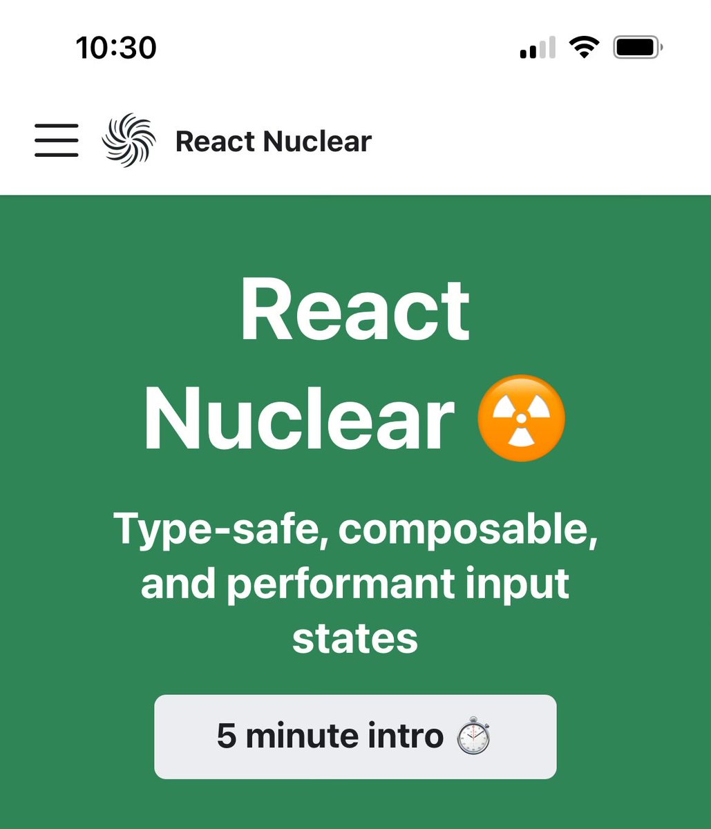 reactnuclear's tweet image. 3yrs experience