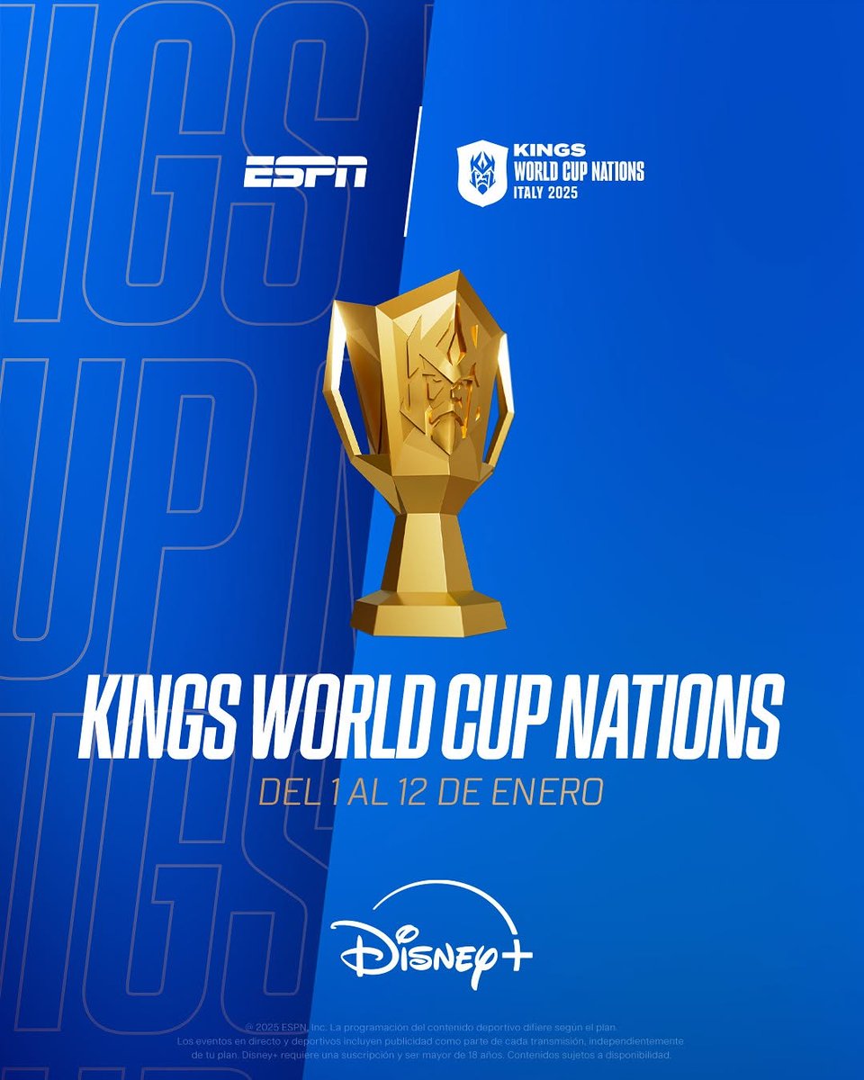 ESPNPeru's tweet photo. 🔜 ¡Perú en la #KingsWorldCupNations!

🗓️ Las mejores Selecciones del mundo estarán representadas en el torneo que cuenta con el apoyo de grandes exjugadores e influencers. La blanquirroja formará parte y el debut será ante Alemania. 

🇵🇪💪🏻 ¡Te esperamos este jueves para apoyar a #Perú por #DisneyPlus!