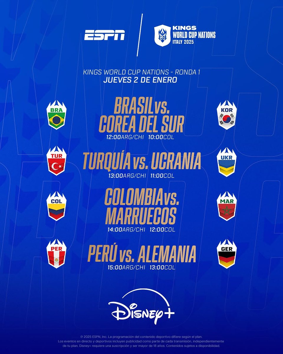 ESPNPeru's tweet photo. 🔜 ¡Perú en la #KingsWorldCupNations!

🗓️ Las mejores Selecciones del mundo estarán representadas en el torneo que cuenta con el apoyo de grandes exjugadores e influencers. La blanquirroja formará parte y el debut será ante Alemania. 

🇵🇪💪🏻 ¡Te esperamos este jueves para apoyar a #Perú por #DisneyPlus!