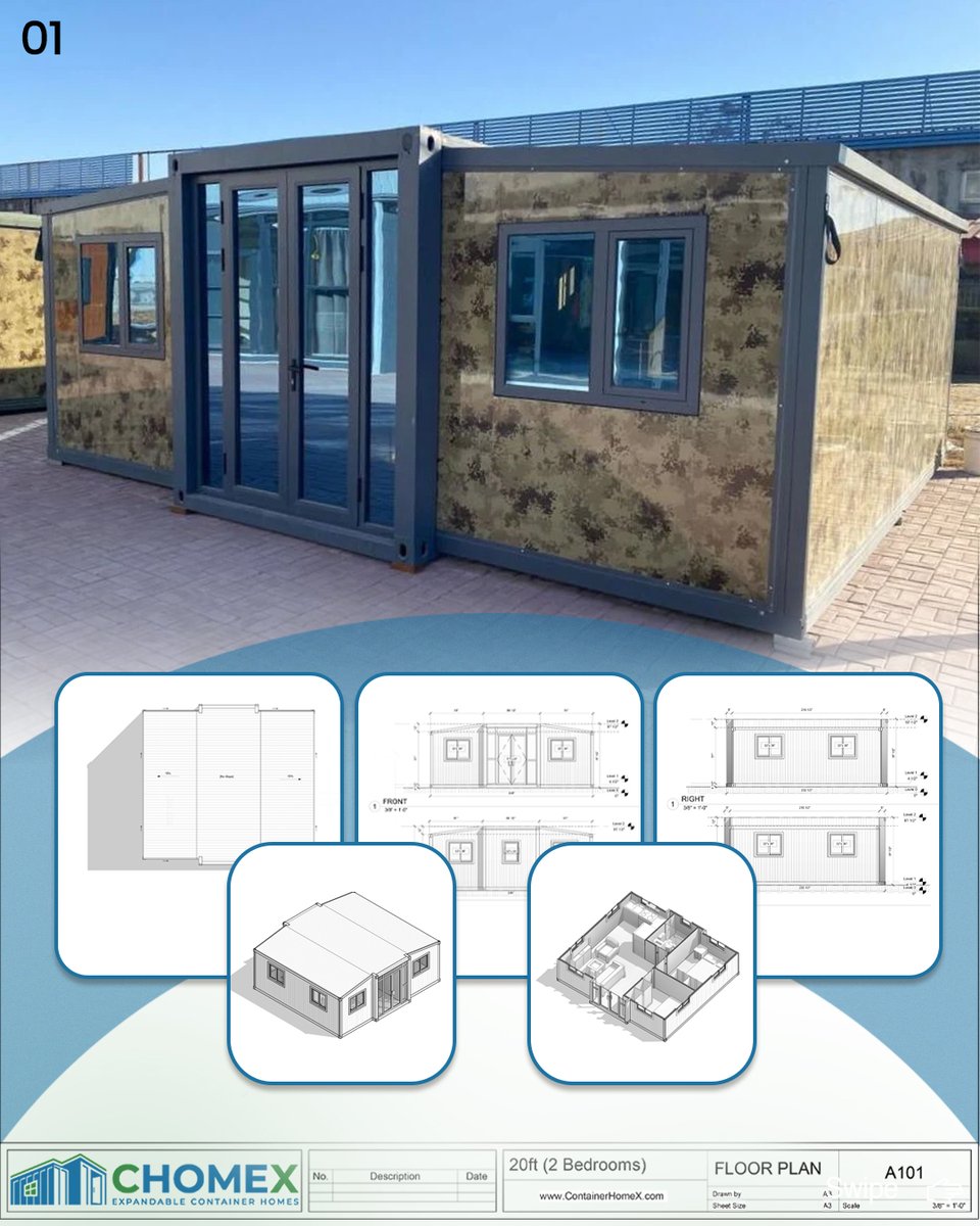 🏡 Cozy, Efficient, and Built for You 🏡

Experience the future of housing with CHOMEX! Smart, affordable, and designed for modern living. Maximize comfort without breaking the bank.
✨ Unmatched quality
#ContainerHomes #TinyLiving #CHOMEX #AffordableHousing #ModernDesign