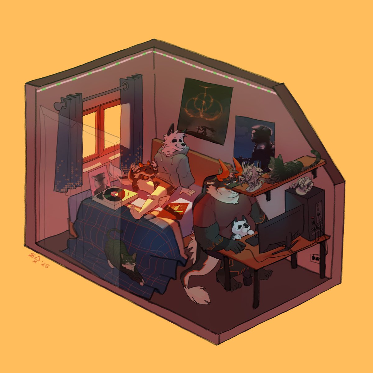 A warm new year 🤍🧡

Thank you again !!! Comm from  <a href="/GabbageBin/">gab 🦇🥭 C0MMS FULL</a>