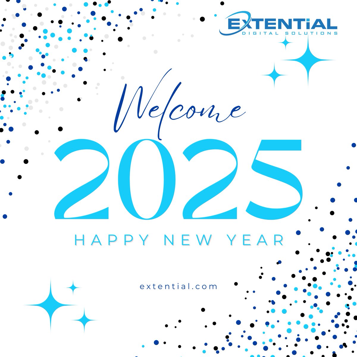 ExtentialTech's tweet image. As we welcome 2025, we at Extential, extend our heartfelt gratitude to our clients, partners, and team for being an integral part of our journey. Together, we achieved remarkable milestones in 2024, & look forward to an even more innovative & impactful year ahead! Happy New Year!