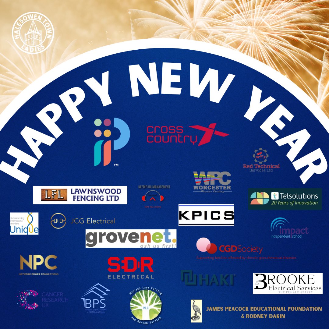 ✨ 𝙃𝙖𝙥𝙥𝙮 𝙉𝙚𝙬 𝙔𝙚𝙖𝙧

Everyone at Halesowen Town Ladies FC would like to wish our sponsors, supporters and volunteers a very happy new year! 

#UpTheYeltz⛪️