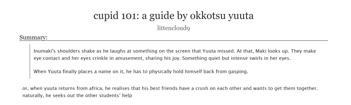 littencloud9's tweet photo. #jjk #togemaki #okkotsuyuuta #inumakitoge #zeninmaki

🍙 [G] 6.3k || togemaki + yuuta &amp; friends, yuuta pov
🍙 written under @jjk_secretsanta , my gift for @_iseul_i !!

https://t.co/pkh7hHgUJT https://t.co/EpWmTc1ZIQ