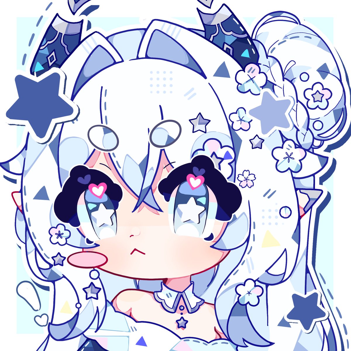 anonymous commission!! The design is really beautiful 🫶💙
 btw happy new year everyone! (⁠ ⁠◜⁠‿⁠◝⁠ ⁠)⁠♡
#VGenComm #Commission

*⁠.⁠✧ PantadeUvita