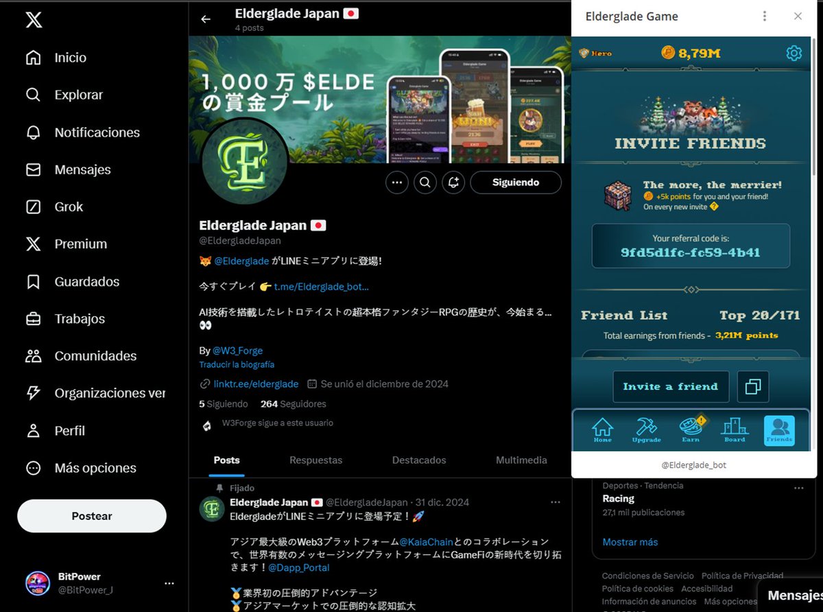 BitPower_J's tweet photo. @Elderglade @EldergladeJapan happy with this game, keep growing https://t.co/MyAwvsSEX0