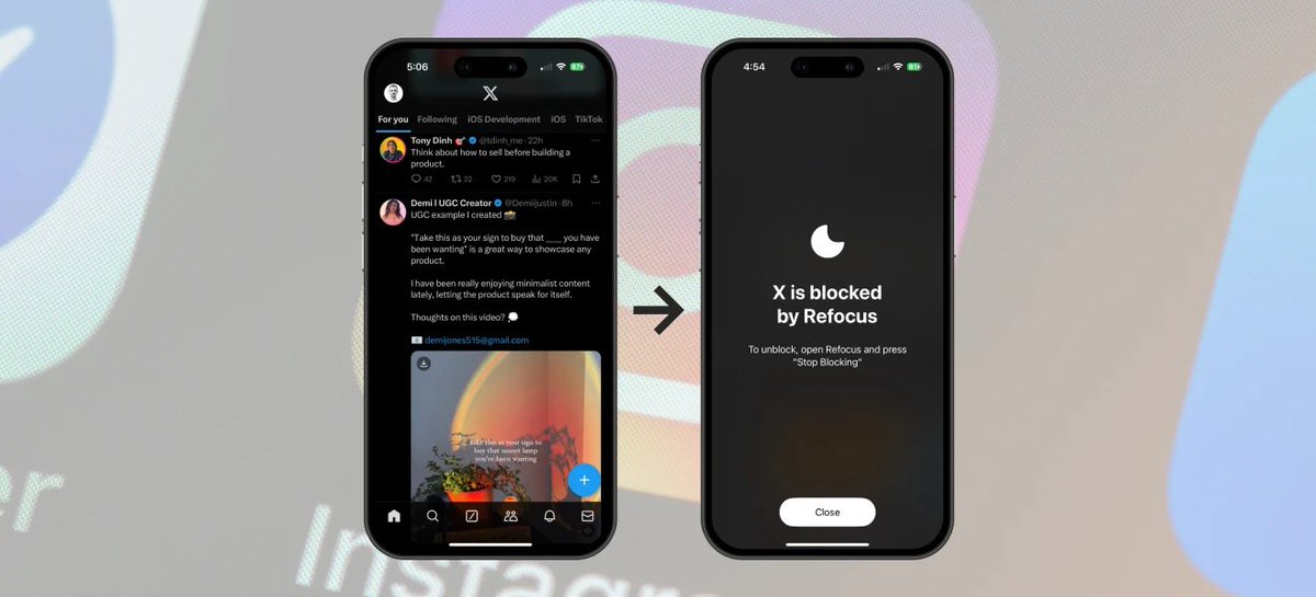 RefocusApp's tweet photo. 7 Proven Tips to Limit Screen Time on iPhone 🧵👇 https://t.co/Z5mBzB22KS