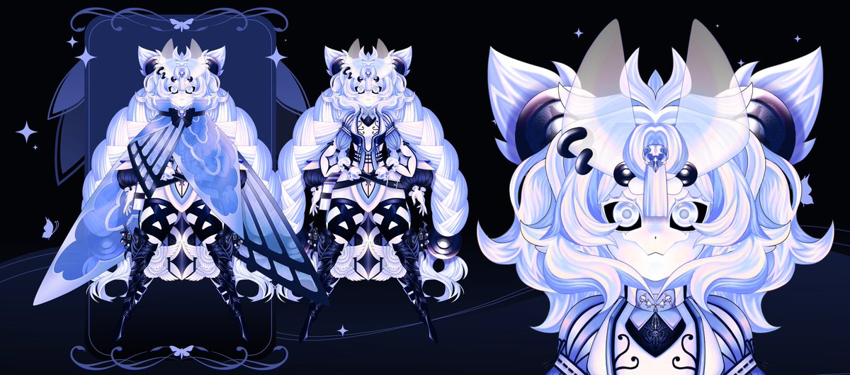 Styx_vt's tweet image. ✧ Temporary Reference Sheets ✧
Please feel free to check the rest of the thread for the alternate versions and details!
Also announcing art tags🦋
Art Tag: #Styxdermy
NSFW Tag: #Styxplicit
Meme Tag: #Acherontihaha
Oshi Mark: 🦋💀
Doodle Replies Drive: drive.google.com/drive/u/2/fold…