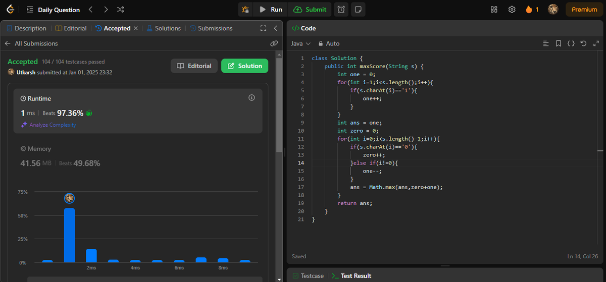 UtkarshPant09's tweet photo. Today's Update -

-> Completed POTD of Leetcode.
-> Completed POTD of GFG.
-> Wrote Some backend.

             ------   Happy New Year!!  ------ https://t.co/Ey4ZcYyaNc