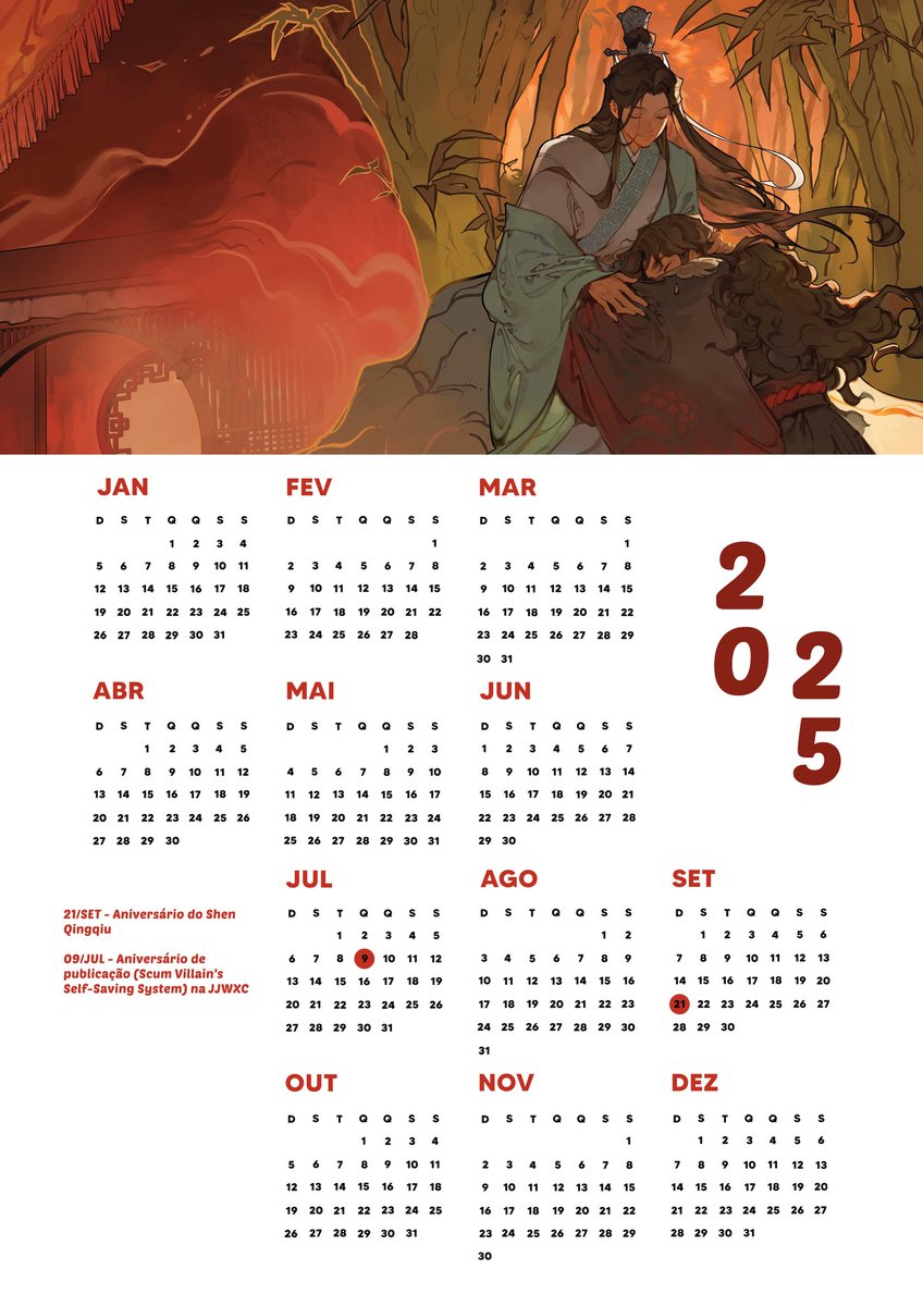 TAXY4N's tweet photo. Aqui o calendário de 2025 temático de algumas novels, se alguém quiser pode imprimir e usar sem problemas🙏 https://t.co/JtuFnAKLms