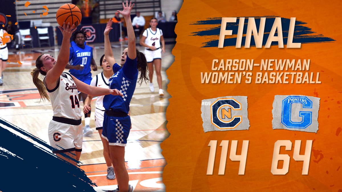 What a way to start your 2025!

🦅<a href="/CNwbasketball/">Carson-Newman WBB</a> 114
🔵Glenville State 64
Final