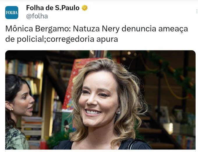 fabio26964116's tweet photo. Em 1° lugar quero expressar a minha solidariedade e meu apoio ao policial que representa o povo de bem desse país. Qnto a militante Natuza Nery, ela só fala merda, desmoraliza as instituições policiais o tempo inteiro e agora posa de vítima. Vá arrumar um homem! https://t.co/8DuFbY2ziS