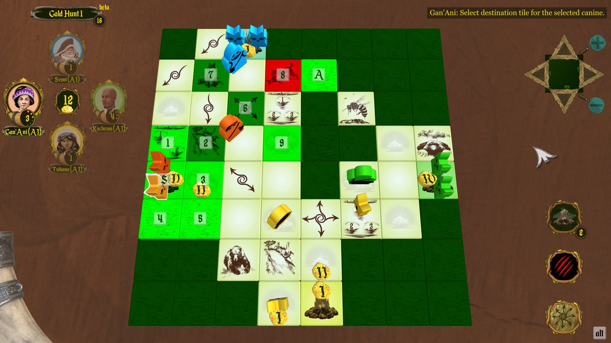 DemaalStudios's tweet image. New Year&apos;s resolution - hit the gym more! 💪 #AI gym, that is.

Cautiously optimistic about AI player training - playing for all four sides, combining self-learning with mining of knowledge from a collection of human play library.

#boardgame #IndieGameDev