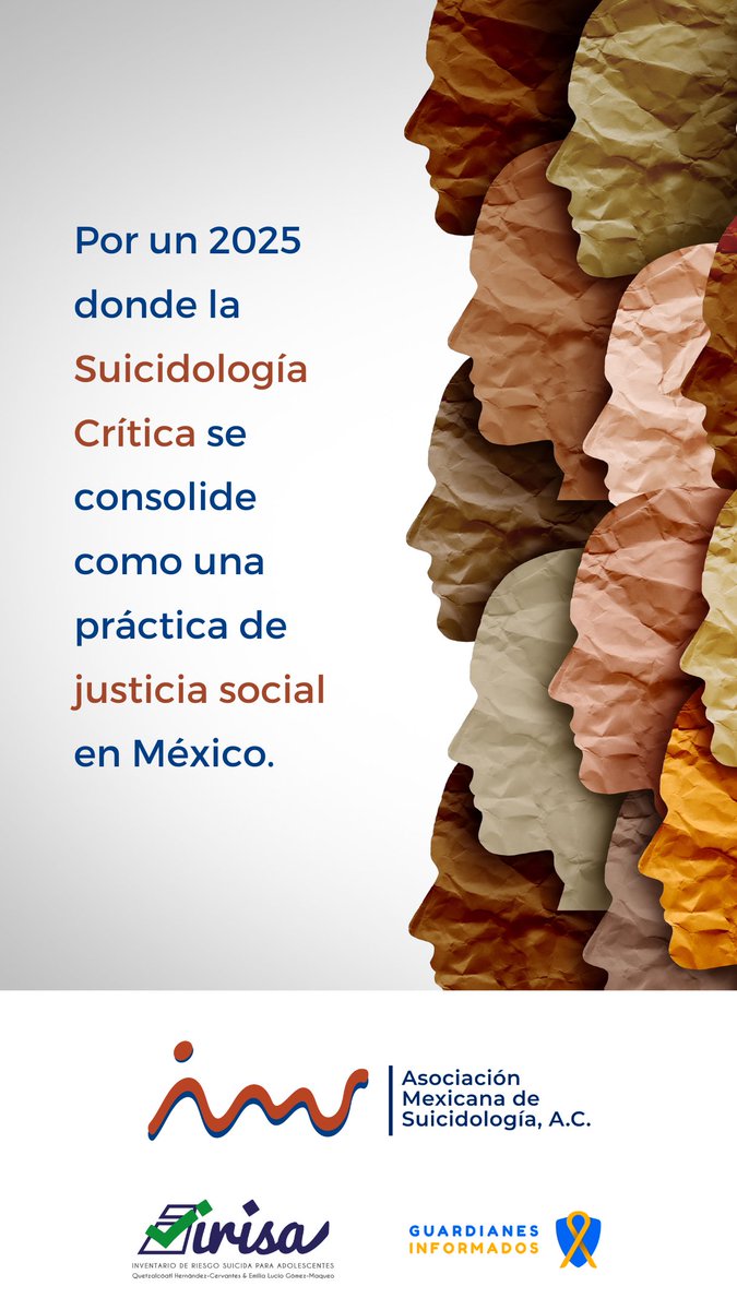 La Asociación Mexicana de Suicidología, la primera organización profesional y científica sin fines de lucro en el país, reitera su compromiso social con la prevención de las muertes autoinfligidas y la complejidad del duelo subsecuente en nuestras familias mexicanas.