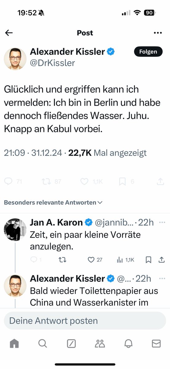 PrimeiroLopez's tweet photo. #berlinerwasser
Wenn es nach dieser sprechenden Krawatte geht, hätte Berlin so wenig Steuern zur Aufrechterhaltung seiner Infrastruktur wie Kabul …
#NiuSS
#Kitzler https://t.co/gYCXhoc2Nq