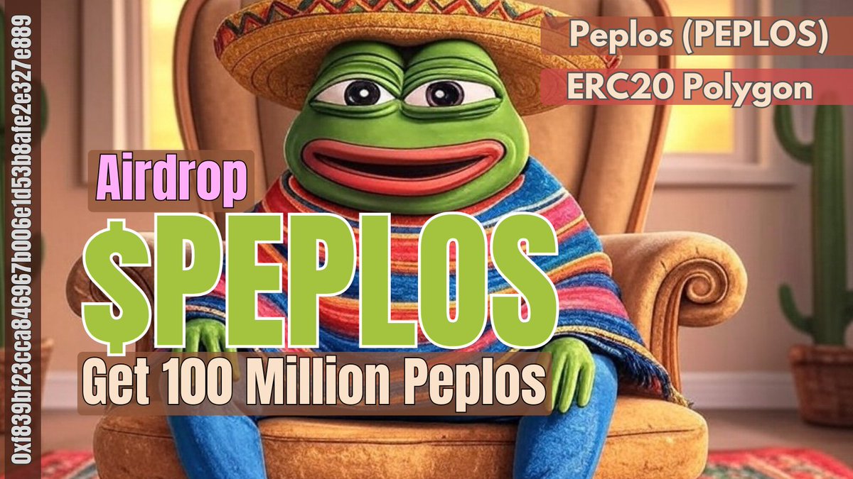 Peplos_token's tweet photo. @pepe Say hola to the Mexican brother: #Peplos 🇲🇽
The next big meme token on the block! 🚀 https://t.co/R03oNrDfj9