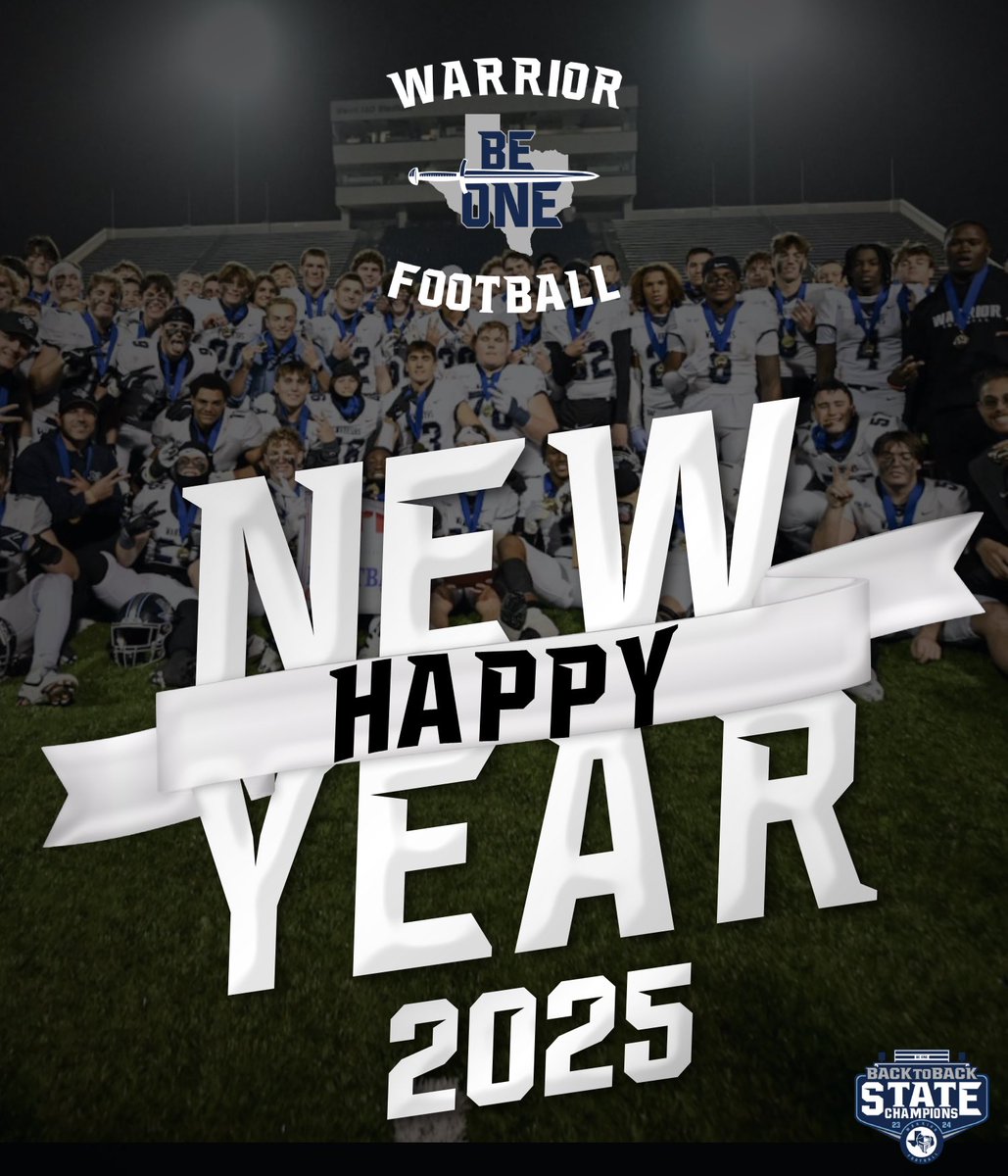 Happy New Year from Warrior Football! 

#BeOne