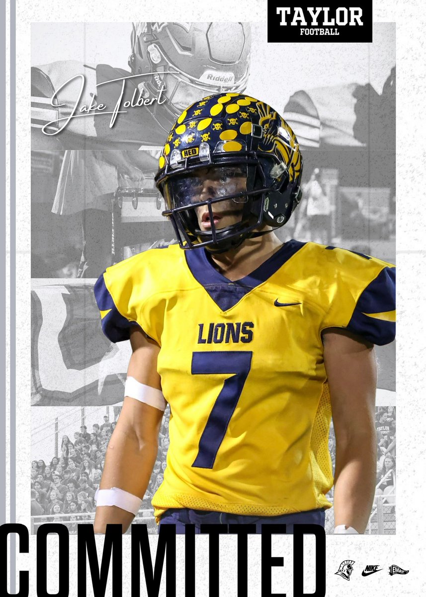 After talking with my family and coaches, I am excited to announce my commitment to Taylor University. Thank you to everyone at South Lyon that has helped me through this process. 
Jeremiah 17:7
<a href="/HEDslhsfootball/">South Lyon Football</a> <a href="/TrojansFBL/">Taylor Football</a> <a href="/CoachLangvardt/">Adam Langvardt</a> <a href="/Coach_Mingo/">Aaron Mingo</a>