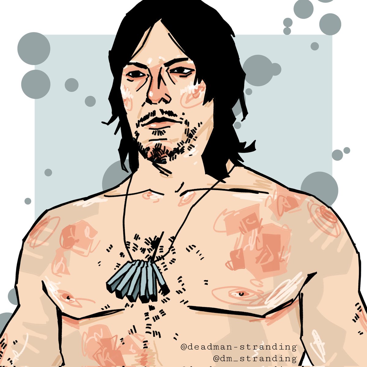 dm_stranding's tweet photo. #deathstranding #samporterbridges #art #myart #digitalart #drawing #digitaldrawing #illustration #digitalillustration #sketch #digitalsketch #doodle #digitaldoodle #portrait #bustshot https://t.co/2j5pfu3dBA