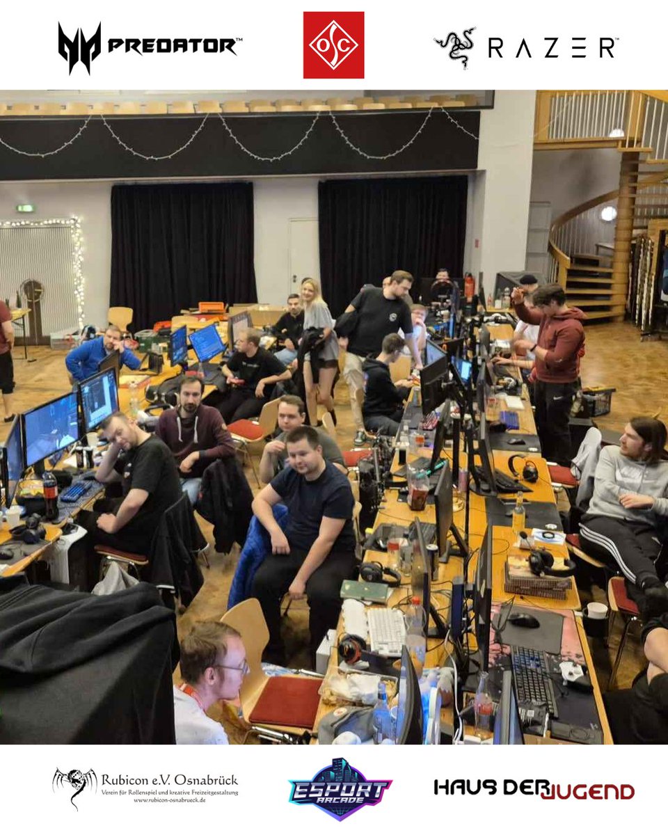 🔌 Weihnachts-LAN in #Osnabrück 🎄

Wir schauen voller Stolz &amp; Freude zurück auf unsere erste LAN Party. Wer das verpasst hat, bekommt hier einen kleinen Einblick 📸

Vielen Dank an alle Beteiligten, ohne die dieses Event nicht möglich gewesen wäre, sowie alle Gäste &amp; Partner ♥