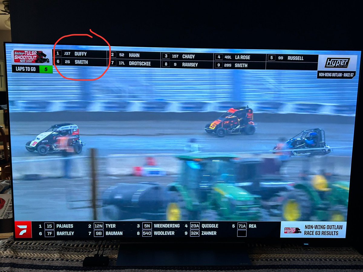 Tuned in to the <a href="/TulsaShootout/">Tulsa Shootout</a> on <a href="/FloRacing/">FloRacing</a> and noticed our friend the late great Duffy Smith made an appearance!