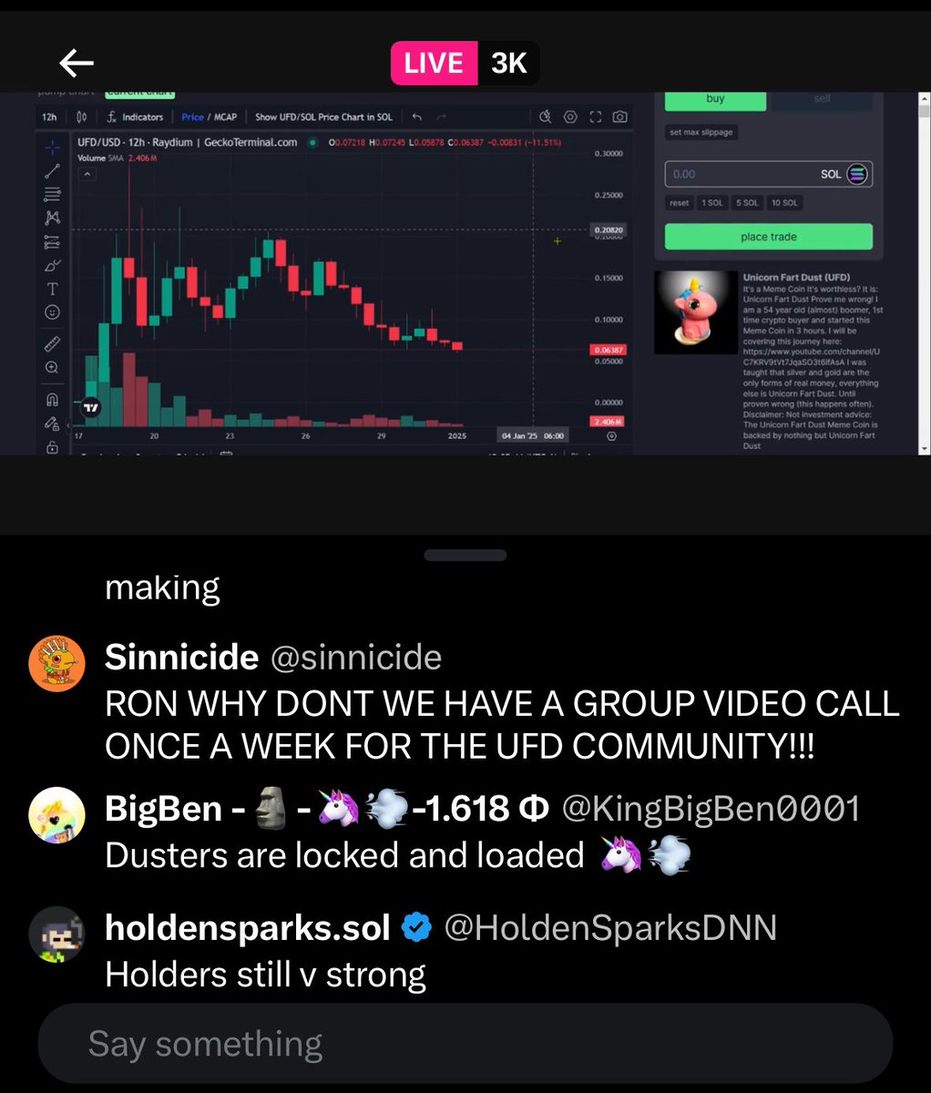 staystacced's tweet image. Our dev uses @pumpdotfun to check the $UFD chart 😂😂😂

He’s the most unassuming Chad this space has seen in a long time.