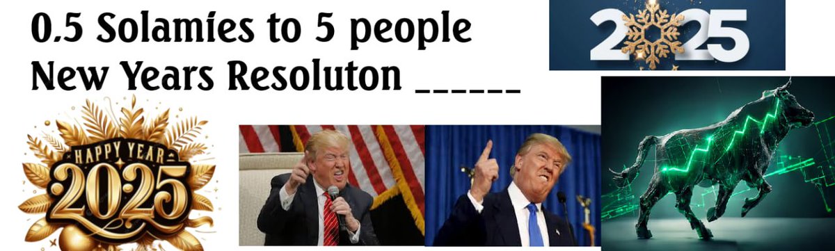 🎁 2025 KICK OFF CONTEST 🎁 

0.5 SOL to 5 random people. Your NY Resolutions:

Like, comment, retweet and follow on Twitter