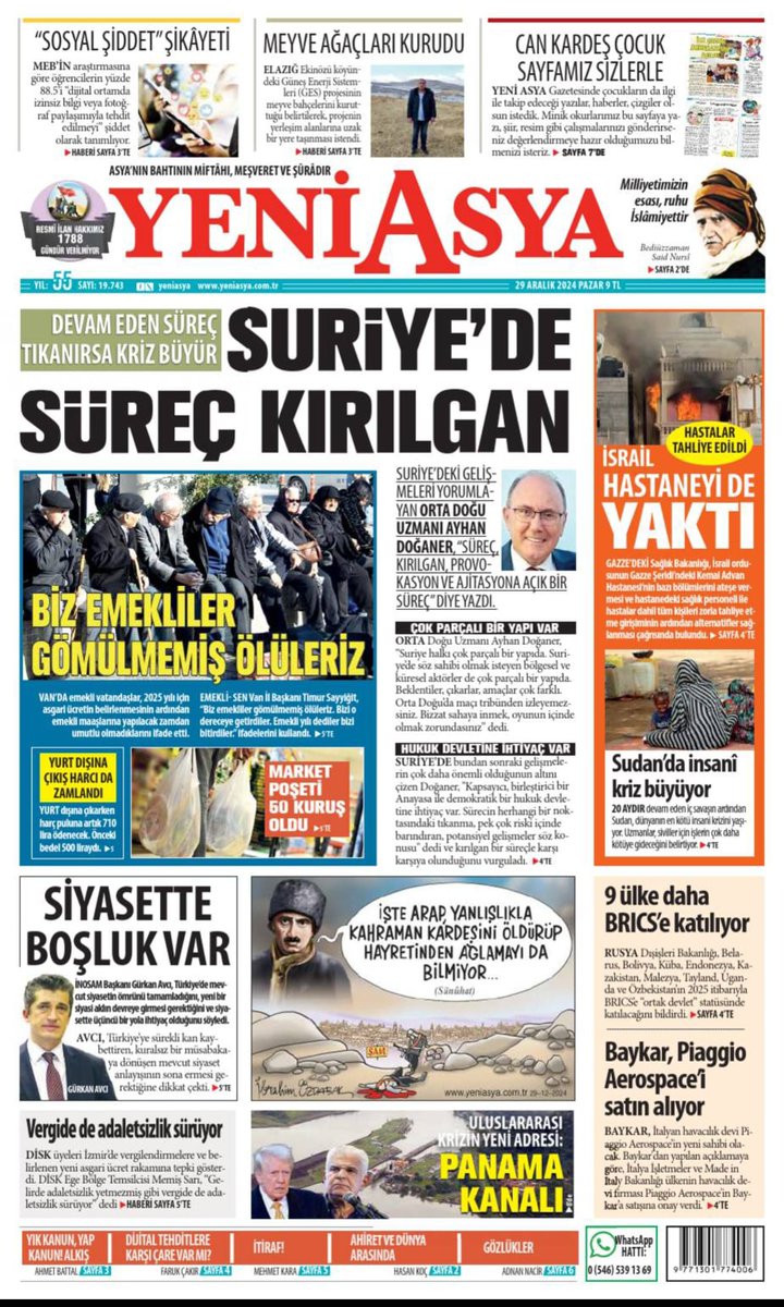 #ManşetlerleYeniAsya