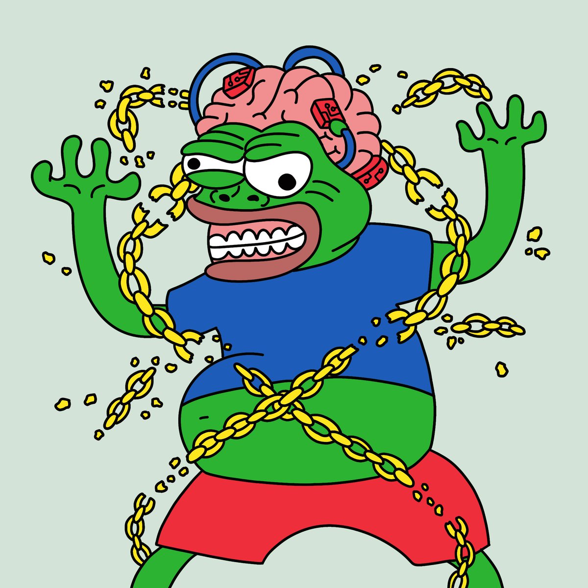 pepe_unchained's tweet photo. Pepe's got some exciting things to show you in the very near future. 🔥

He isn't messing around! 💚🐸 https://t.co/zHPDdKRh93