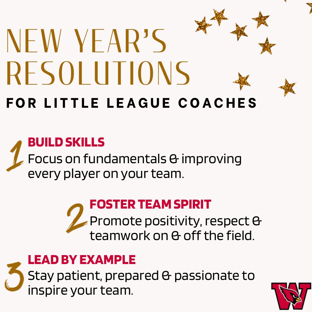 wwnjbaseball's tweet photo. A New Year means new opportunities! Here are some New Year’s resolution ideas that’ll help players, coaches &amp; parents see success on and off the field. #hello2025 #happynewyear #littleleague https://t.co/B7Xsd0zgDA