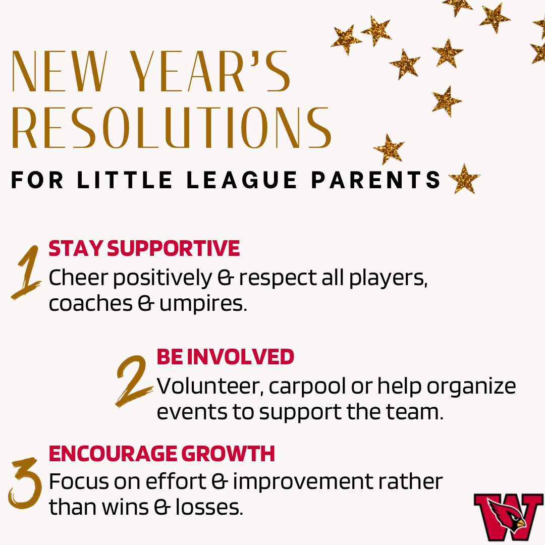 wwnjbaseball's tweet photo. A New Year means new opportunities! Here are some New Year’s resolution ideas that’ll help players, coaches &amp; parents see success on and off the field. #hello2025 #happynewyear #littleleague https://t.co/B7Xsd0zgDA