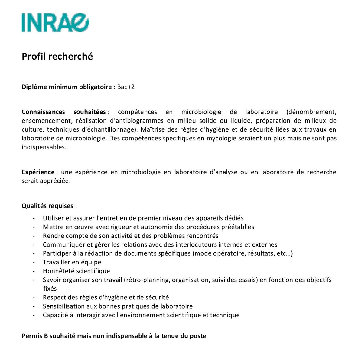 🔥🔥Poste de tech recherche en microbiologie à Nantes !!
20 mois
Please RT
<a href="/SFParasitologie/">Société Française de Parasitologie</a> <a href="/sfmm_myco/">sfmm_myco</a>