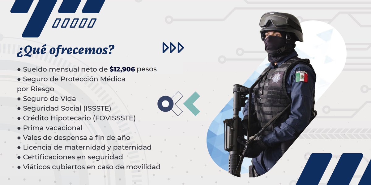 spf_sspc's tweet photo. ➡️ En el Servicio de Protección Federal buscamos mexicanos con vocación para servir a la Patria y que quieran ser parte de esta Institución. ¡Únete!
📢 Te invitamos a trabajar como Guardia.
☎️ Lada sin costo: 800 00 77377
#OrgulloSPF https://t.co/x1L54NymmU