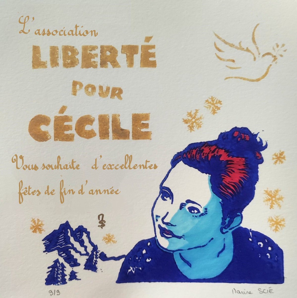 Nous souhaitons que 2025 soit l'année de ta libération, Cécile. Bonne année à toutes et tous 🕊️❤️ #FreeCecileKohler #LibertePourCecile