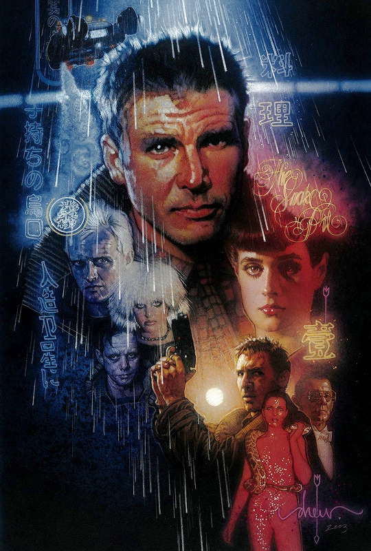 TheCinesthetic's tweet photo. Blade Runner poster by Drew Struzan https://t.co/pGHUQUUApn
