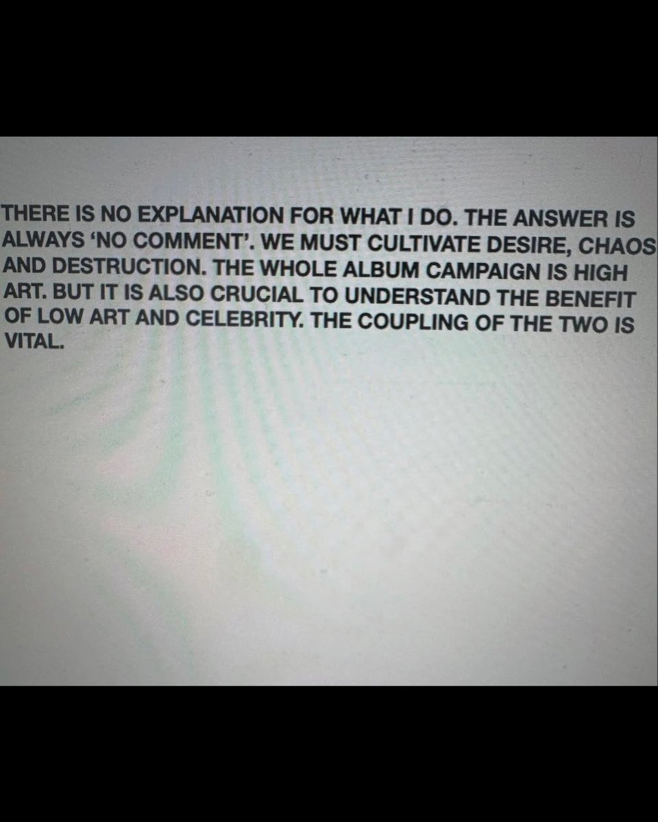 PigsAndPlans's tweet image. Charli XCX took to her private IG to share the 'Brat' manifesto she wrote in 2023.