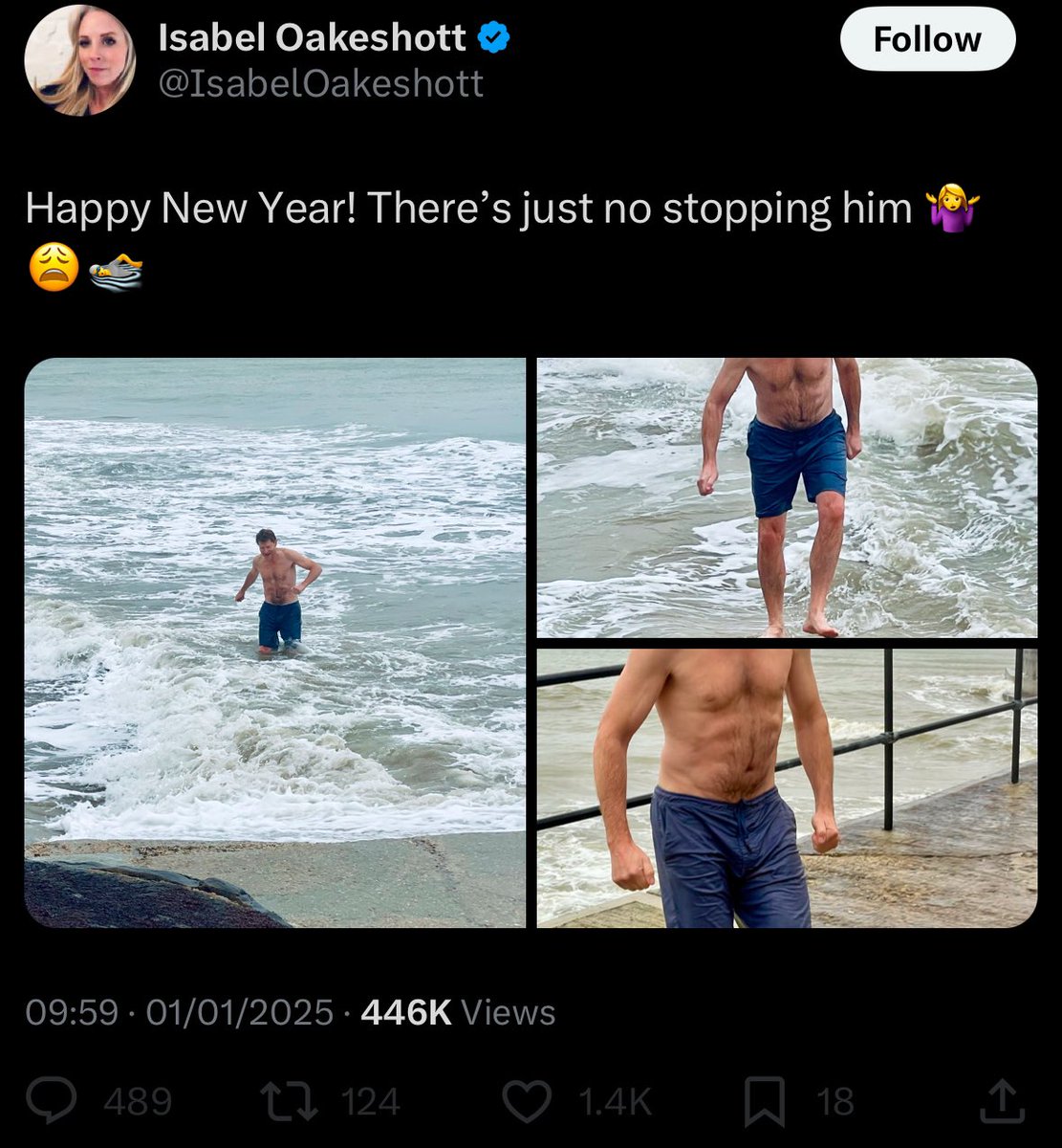 Another turd washes up on an English beach.