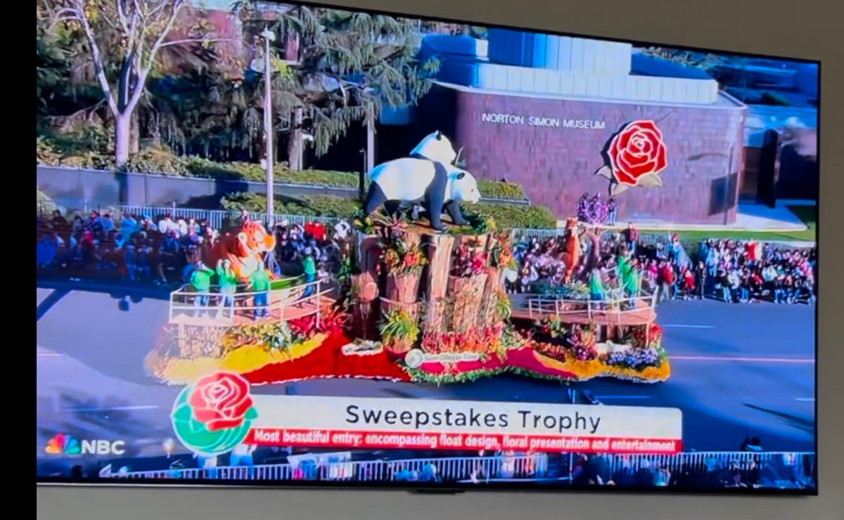 Huge congratulations to the <a href="/sandiegozoo/">San Diego Zoo Wildlife Alliance</a> for snagging the top award for its float — for the second consecutive year! — at the 2025 Rose Parade. The Zoo once again made San Diego proud with its beautiful and creative float featuring pandas. 🐼 🐼